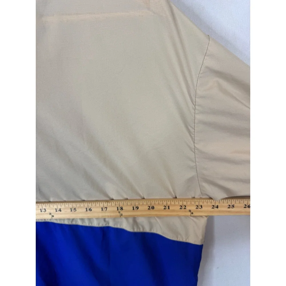JW Anderson Uniqlo Colorblock Windbreaker Tan Blue Black 311-427976 Size M